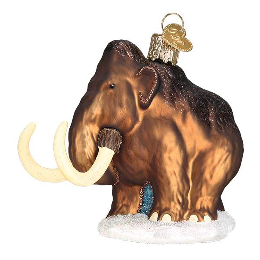 Old World ChristmasOrnaments Woolly Mammoth Glass Blown Ornaments for Christmas Tree