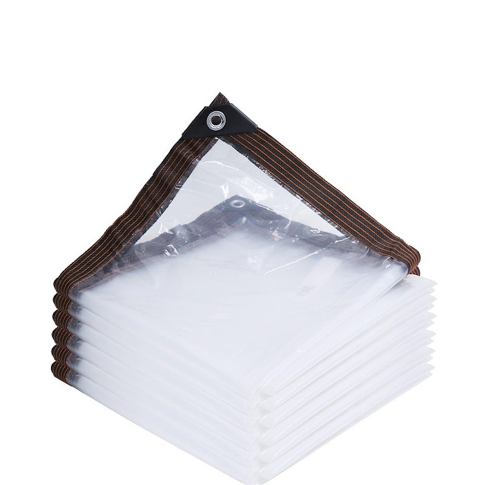 Clear Tarp Waterproof Tarp PE Clear Tarpaulin Cover Film With Grommets Garden Balcony Patio Canopy Awnings(2x3.0m)