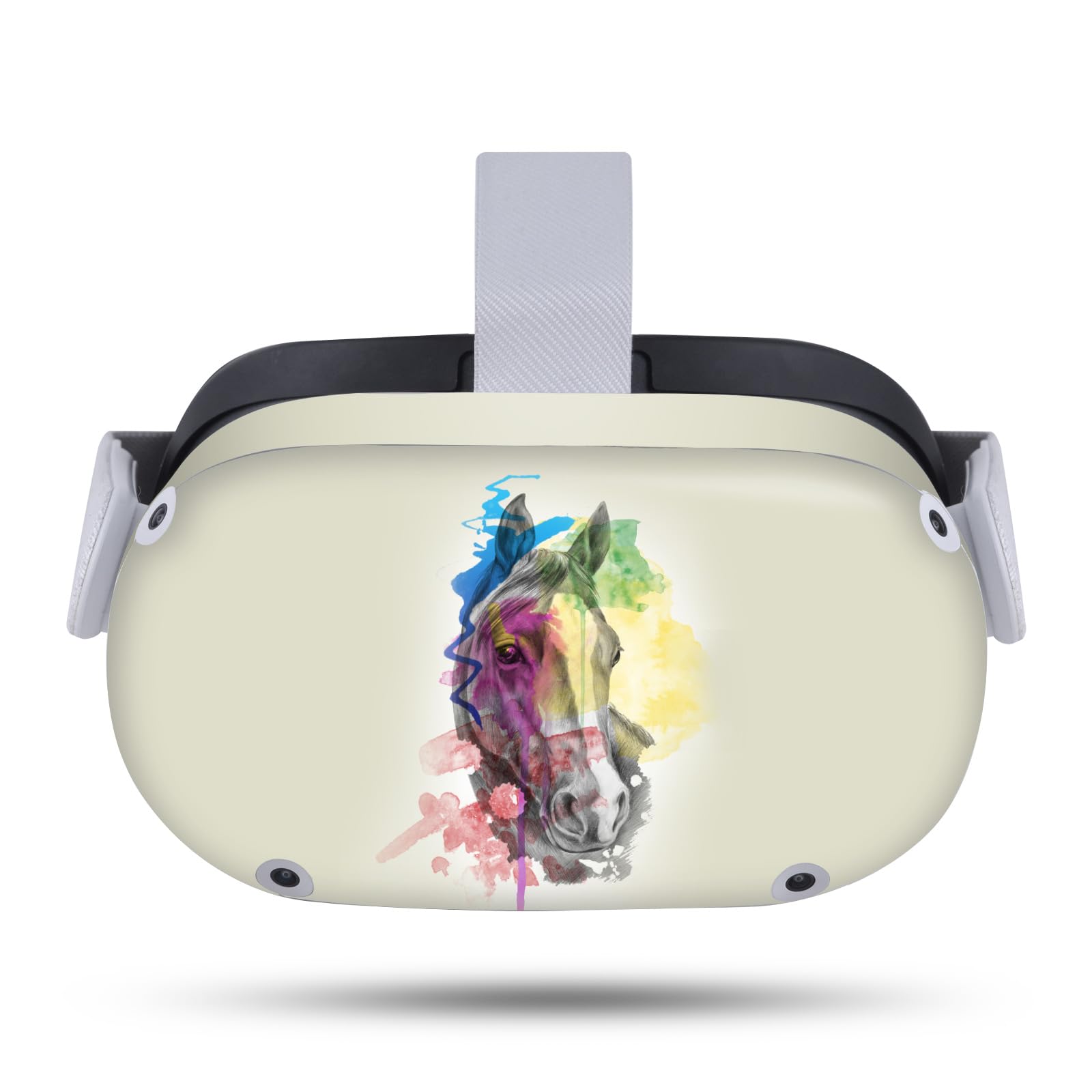 Head Case Designs Officially Licensed Mark Ashkenazi Horse Art Mix Vinyl Sticker Skin Decal Cover Compatible with Meta Quest 2