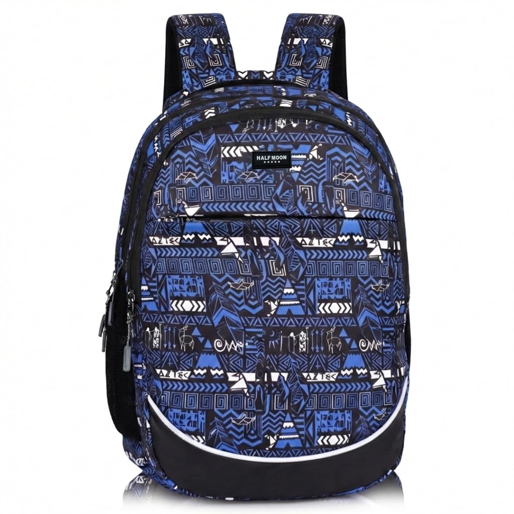 Safar Pro 35L School Bag for Girls & Boys | College Bag, Office Backpack, Travel Bagback, Tution Daypack For Men & Women Laptop Backpack 15.6 Inch | 3 Compartments Geometric Pattern-image-16