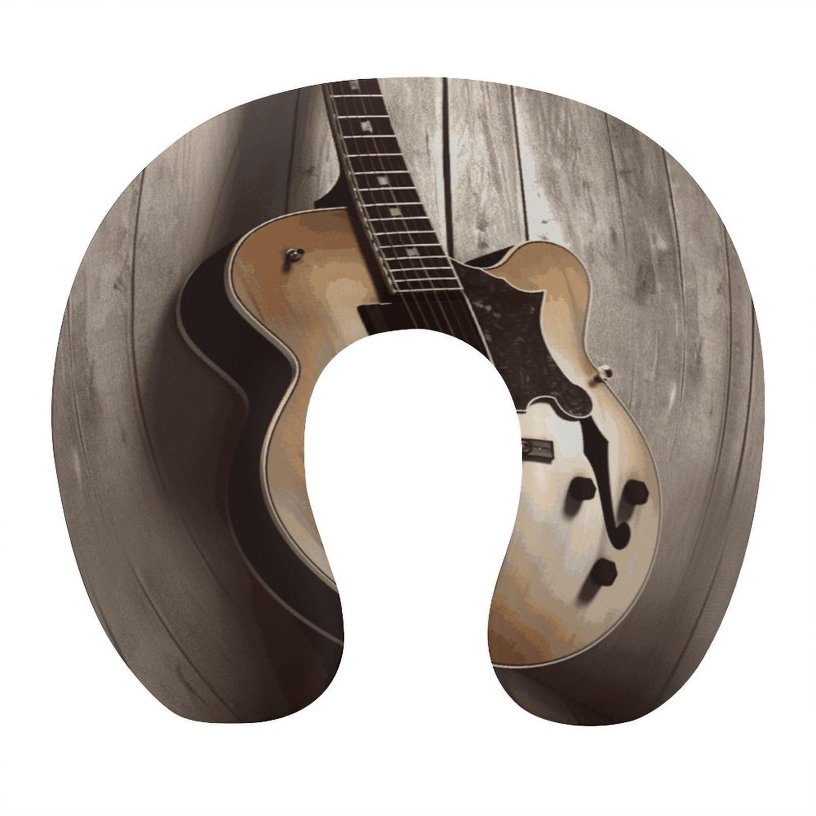 Btcowzrv Style Guitar Pictures U Shaped Neck Pillow Travel Pillows