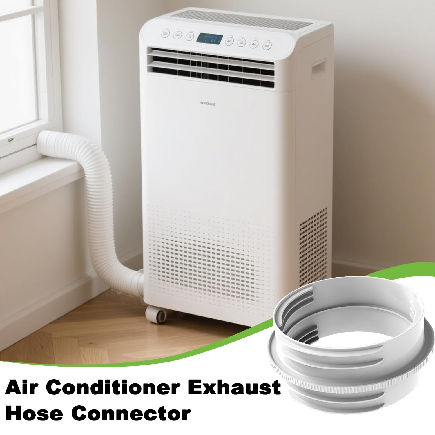 Tuyau Climatiseur Mobile Adaptateur Clim Fenetre, 130 mm intérieur/150 mm Extérieur, Raccord de Tu-yau d'échappement de Climatisation, Adaptateur de Tuy-au D'échappement pour Climatisation