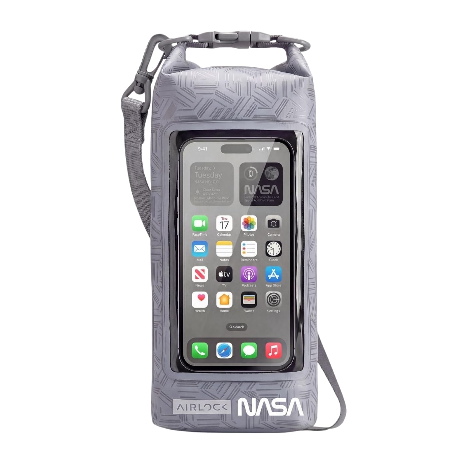 NASA Sacca Stagna Impermeabile - Sigillo AirLock™, Certificata IP68, con Tasca Telefono Integrata (2L)