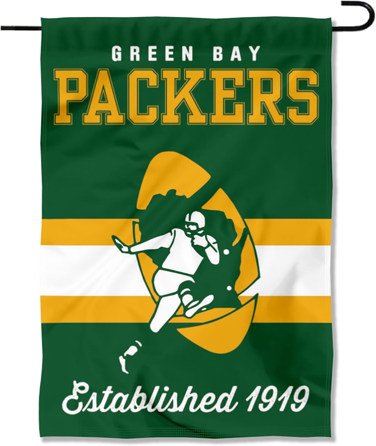 Green Bay Packers Vintage Stripes Garden Flag Double Sided Banner