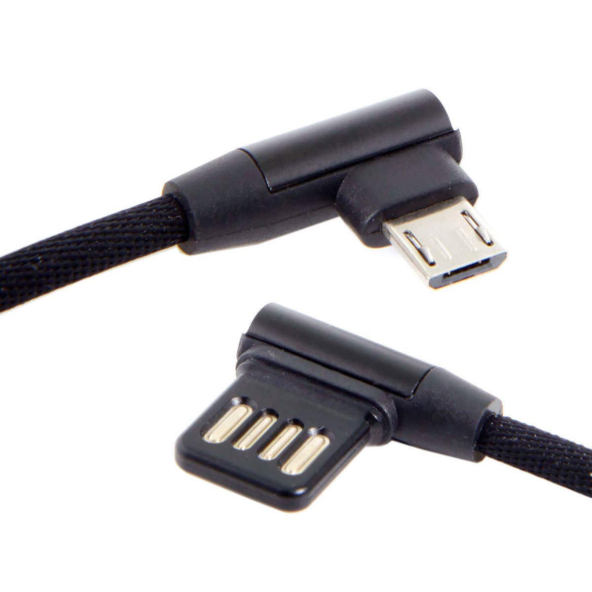 Amazon.co.jp: Cablecc Micro USB 5ピン/USB-C 3.1 Type-C - 左向きL字