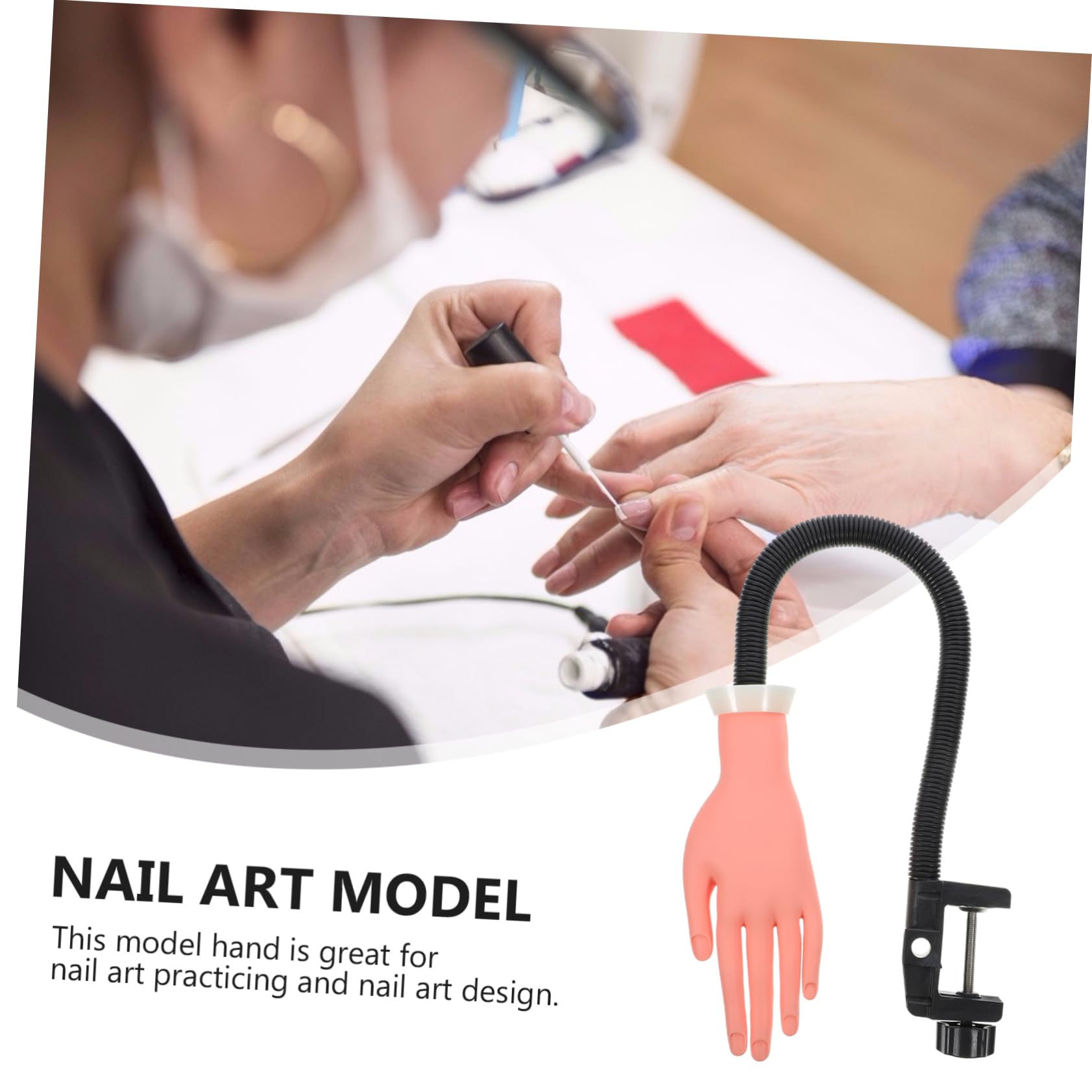 Modelo de Manicura de Mano Falsa con 100 Puntas de Uñas Artificiales