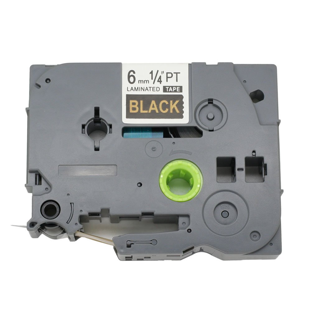 BROVACS 1 Pack Gold on Black Label Tape Compatible for Brother P-Touch TZ 314 TZe 314 6mm 1/4" OPA1131D