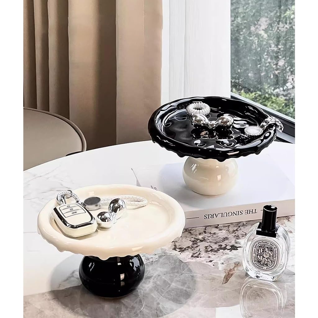 Bandeja de Almacenamiento de Joyas, Almacenamiento de Llaves, Adornos de Entrada, Bandeja de joyería, bandejas Decorativas de cerámica para Mesa de Centro, Puerta Principal, teléfo