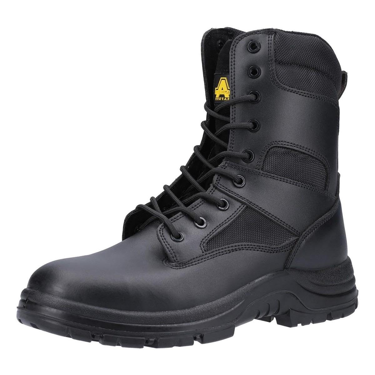 Amblers Safety Mens FS009C Water Resistant Hi-Leg Lace up Safety Boot Black Size UK 11 EU 46