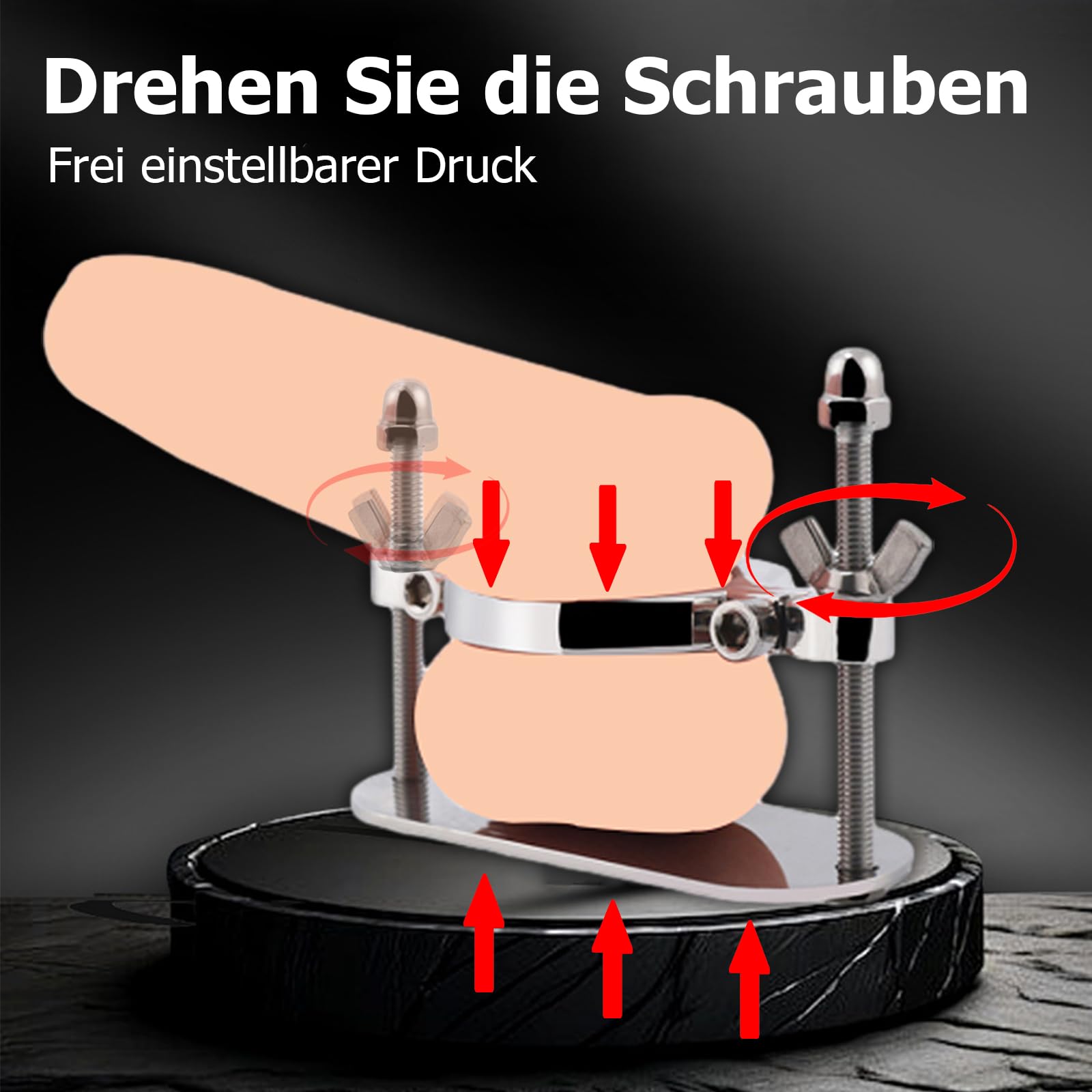 Tortura testicular Dispositivos Cbt Tortura con bolas Prensa testicular BDSM Picota Picota testicular Acero inoxidable Metal Pesas testiculares para hombres Juguetes BDSM Tortura dura Extrema Hombres