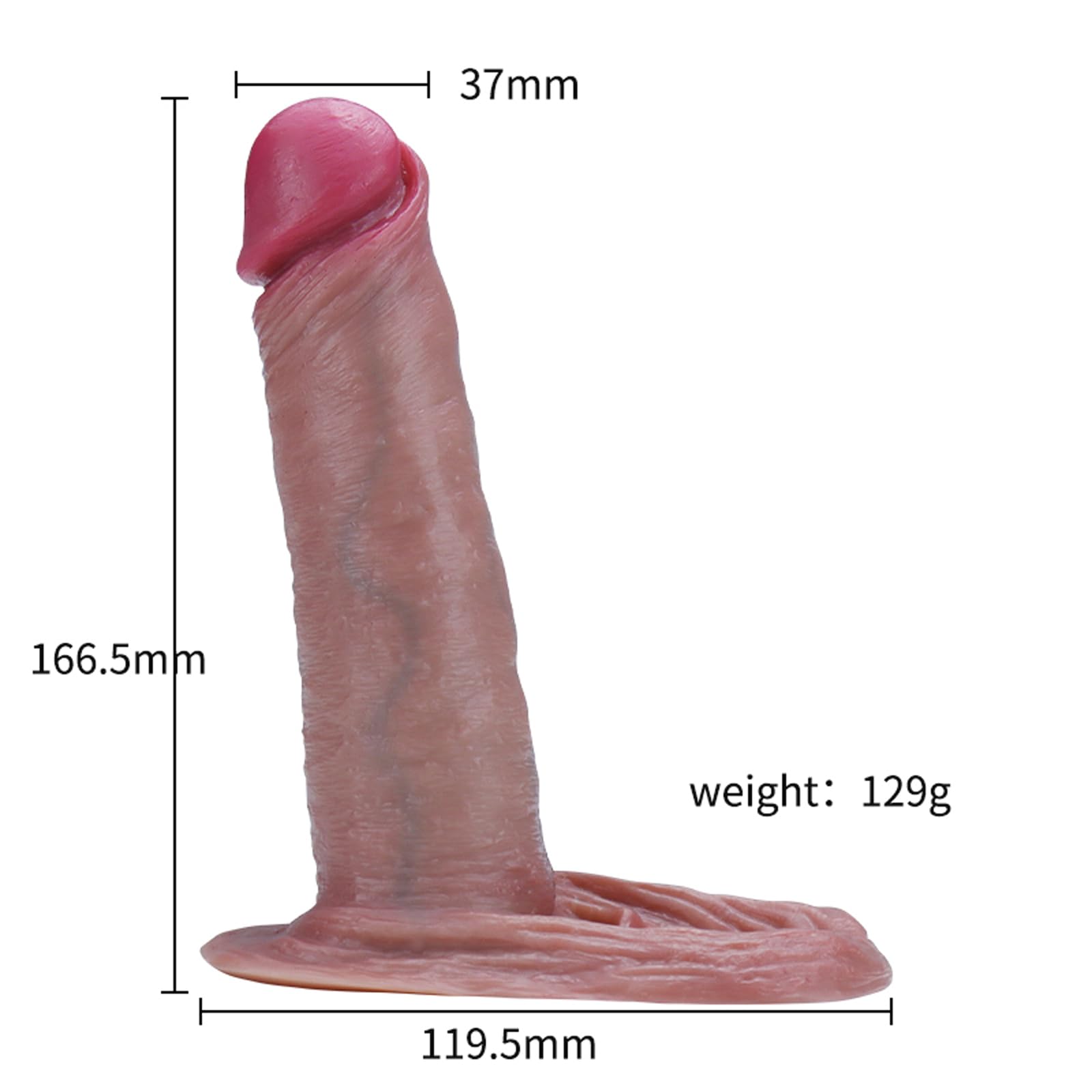 Juguetes sexuales para hombres, esposas de silicona para pene con anillo testicular y estructura venosa, funda para pene para extensión de pene, funda para pene, esposas para pene(L)