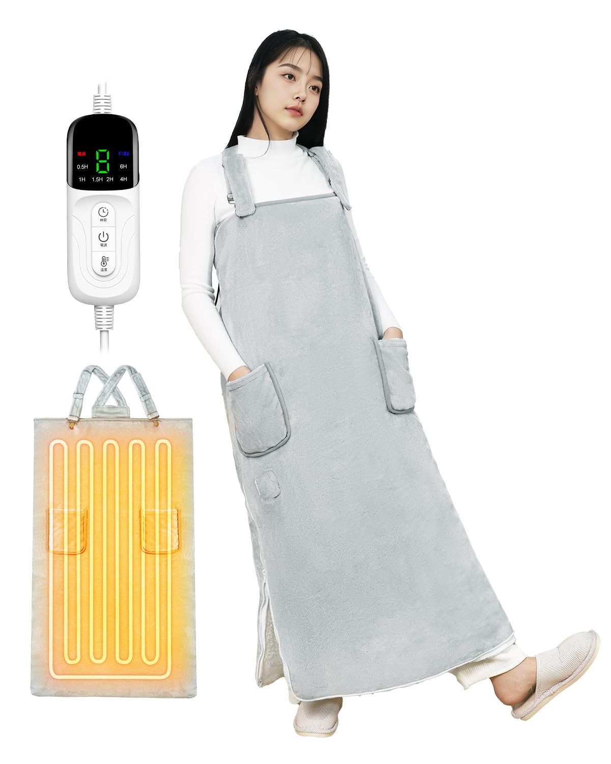 【61%OFF+40%OFF】【3,048円】 YOIIYO 電気毛布 360°立体発熱 着るこたつ 【送料無料】