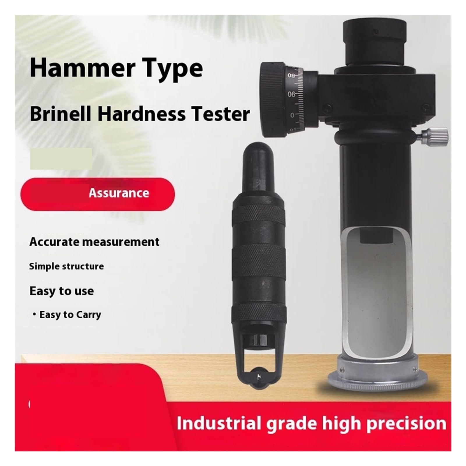 Härteprüfer, Tragbarer Brinell-Härteprüfer Hammer-Brinell-Härteprüfer