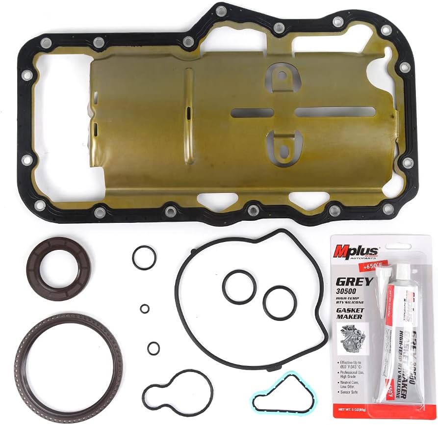 Manifold Plenum Gasket Compatible with Dodge, for Jeep, for Mitsubishi, for Ram - 2004-2010 Dakota 3.7L 226CID V6 SOHC VIN Code "K", 2004-2009 Durango 3.7L 226CID V6 SOHC VIN Code "K"