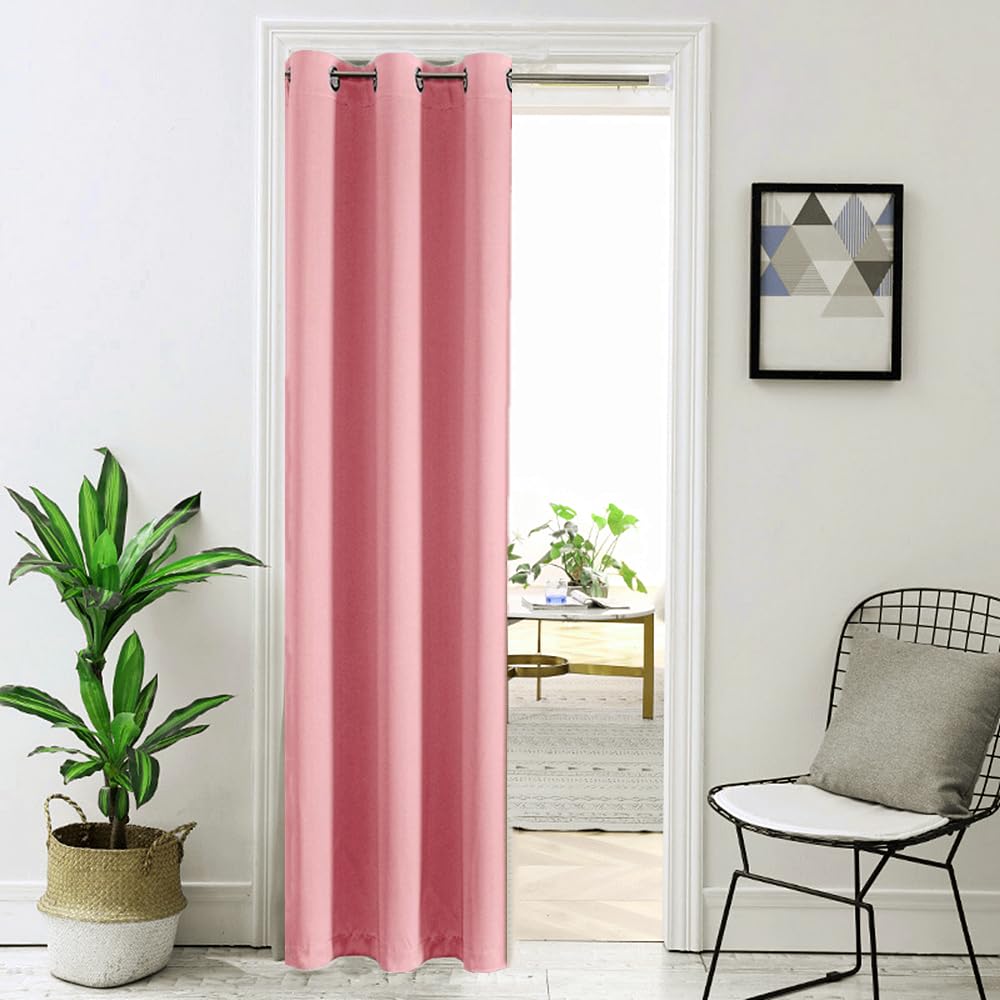 Amazon | 部屋仕切り 無地遮光カーテン 長さ78インチ ハトメドレープ