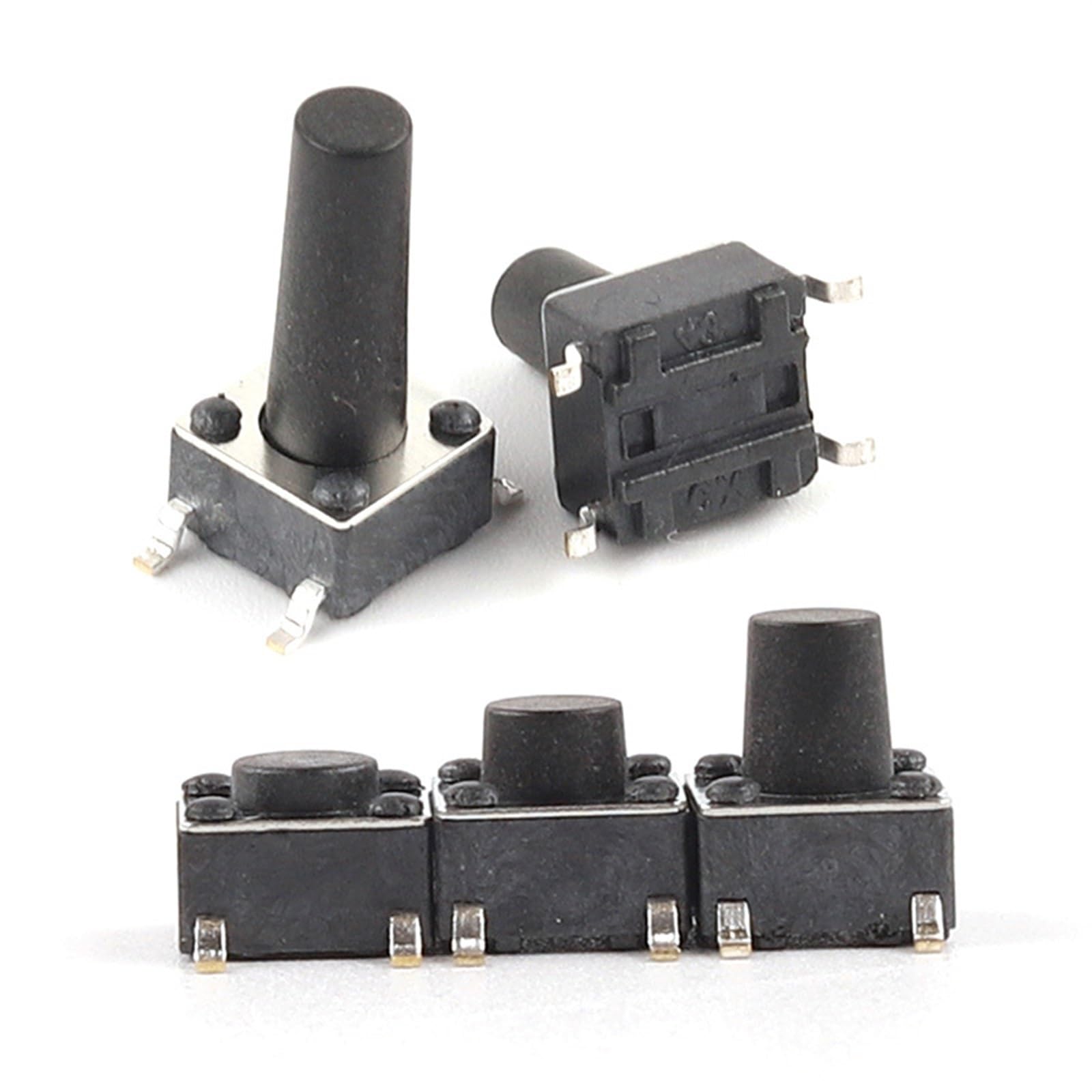 JFQOWCMP 10PCS 6X6mm Panel Mini Micro Momentary Tact Push Button Switches DIP 6 * 6 * 4.3/4.5/5.5/6/6.5/7/7.5/8/8.5/9/9.5/10/13mm TS-D003