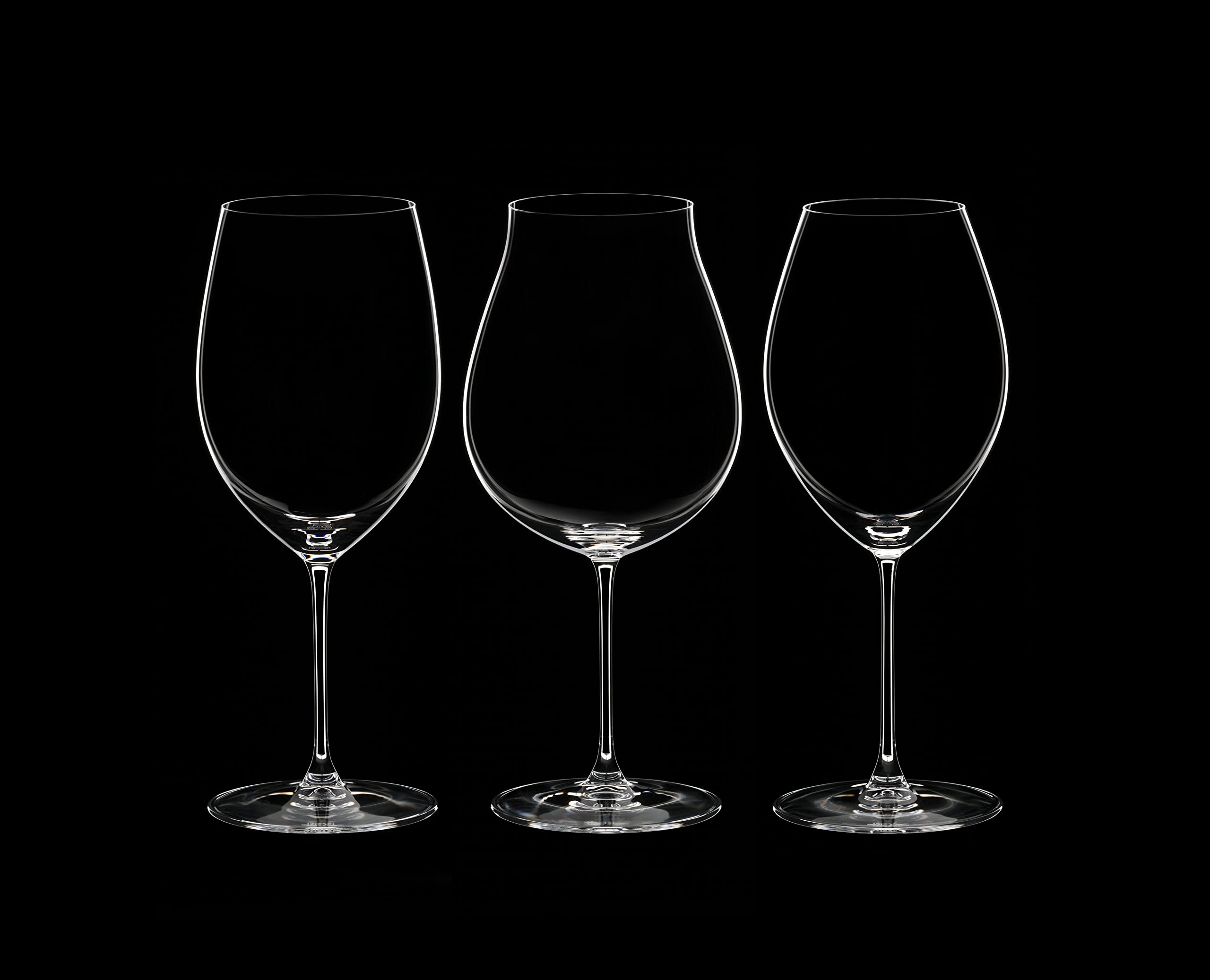 RIEDEL Ridel Veritas Gläser-Set, Kristall, transparent, 3 Stück (1er Pack), 3
