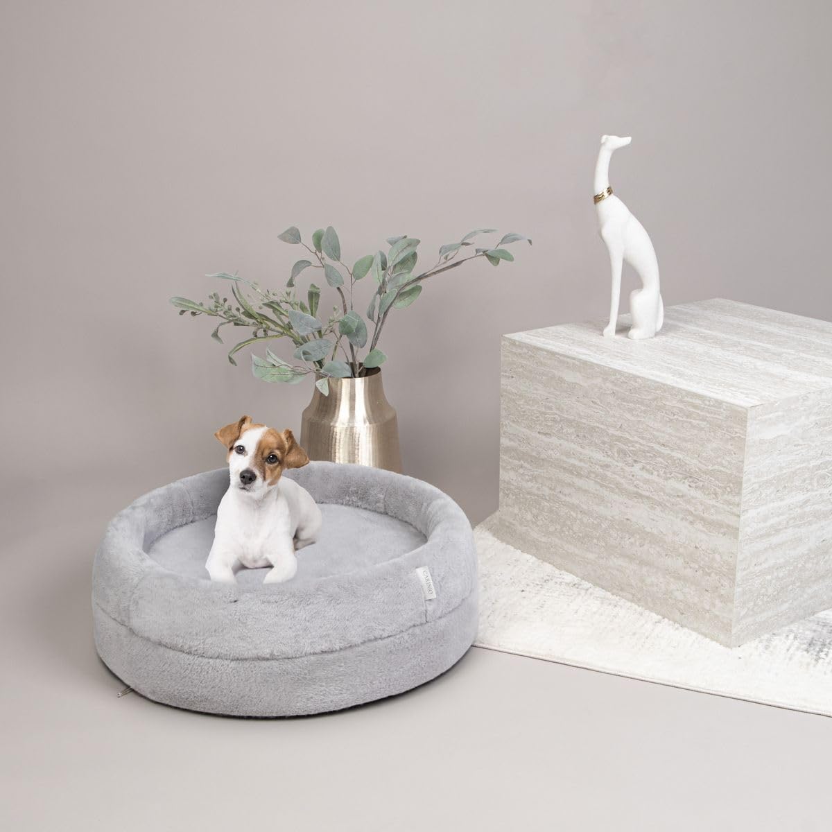 Camilo Nest Cama Redonda para Perros y Gatos, Tipo Nido con Funda Extraíble (M)