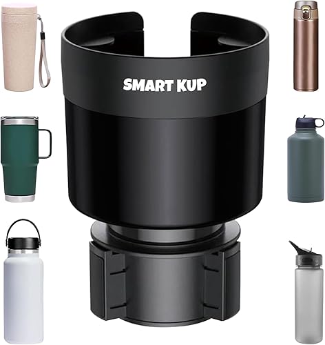 Expansor de portavasos para automóvil con base ajustable, soporte extensor de portavasos para automóvil compatible con Hydro Flasks de 3240 onzas,