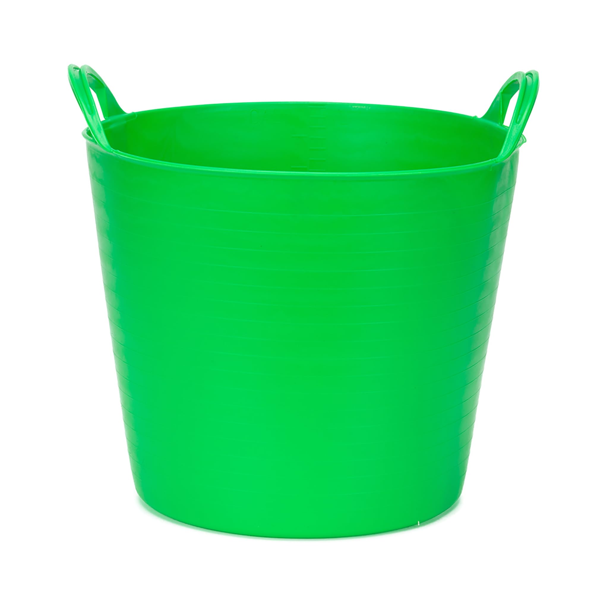 Amtech - Flexi Tub for Carrying Water, Soil, Bricks, Super Strong Reinforced Handles, Home DIY, Durable and Long Lasting, Heavy Duty, Cold Resistant (Green) (26L)