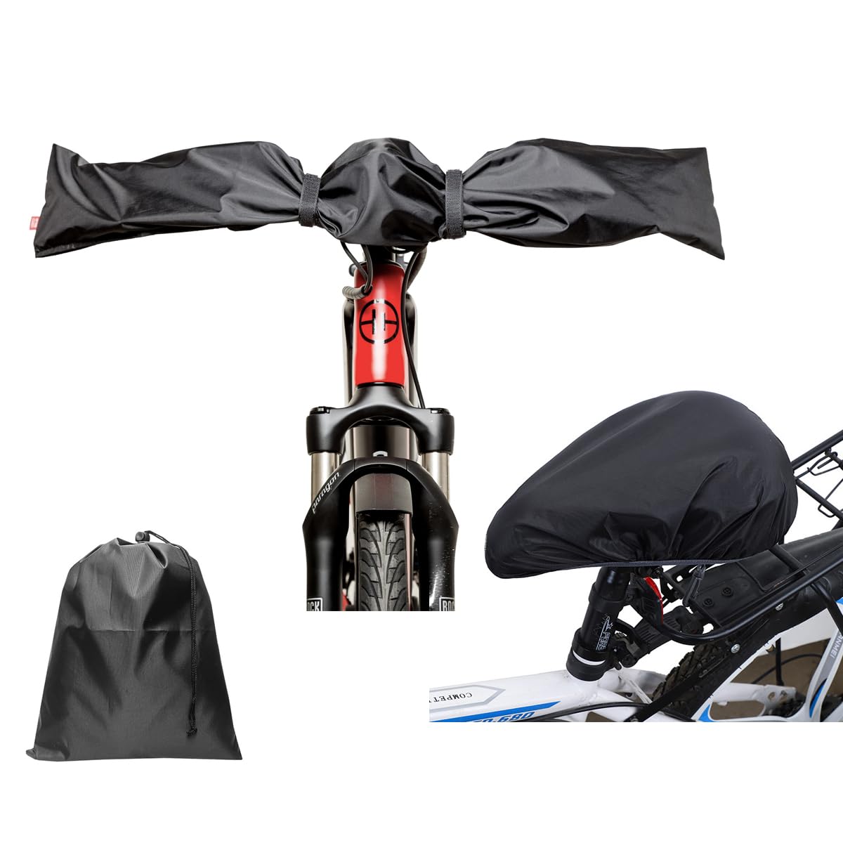 E-Bike Handlebar & Seat Cover - Waterproof Protection, Transport & Weather Resistant