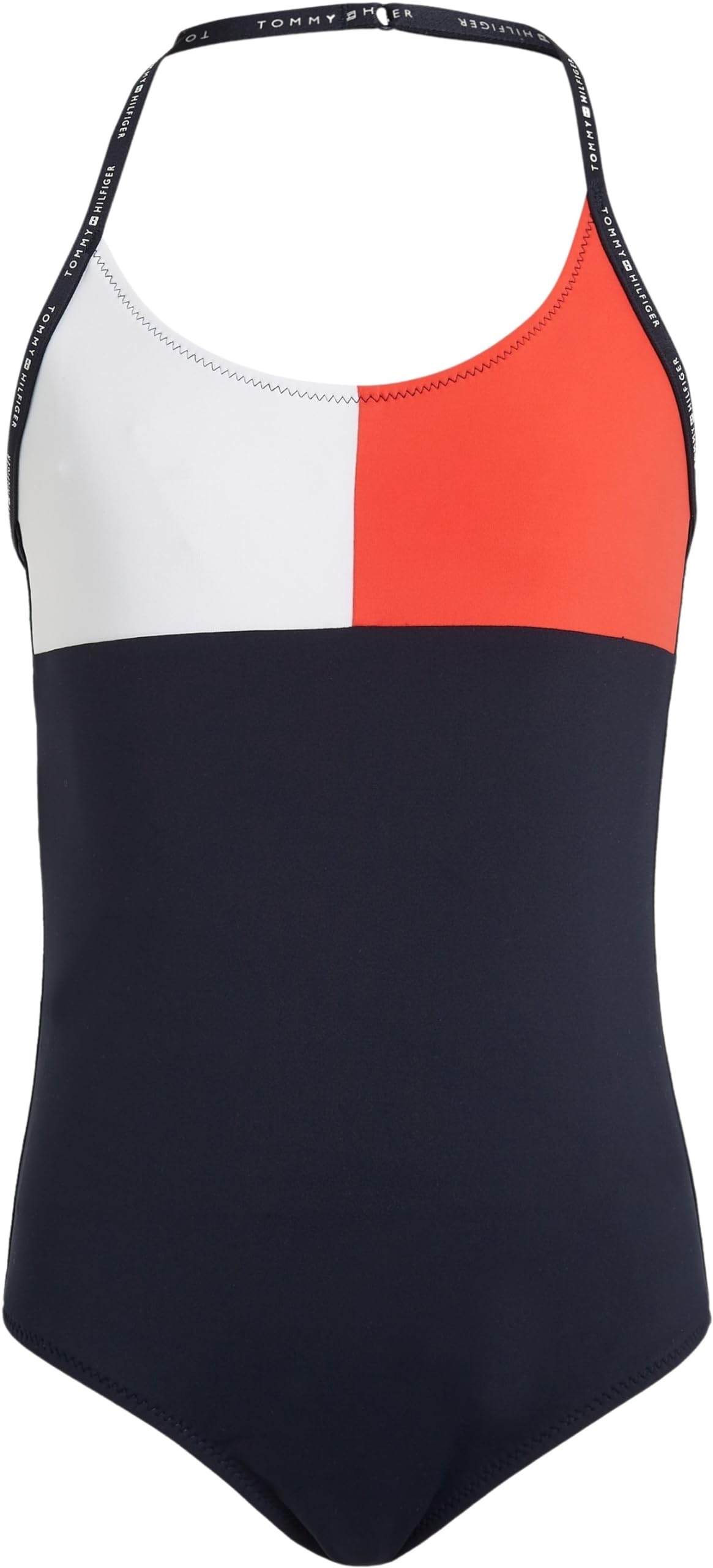 Tommy Hilfiger Traje de Baño para Niñas One Piece para Anudar al Cuello