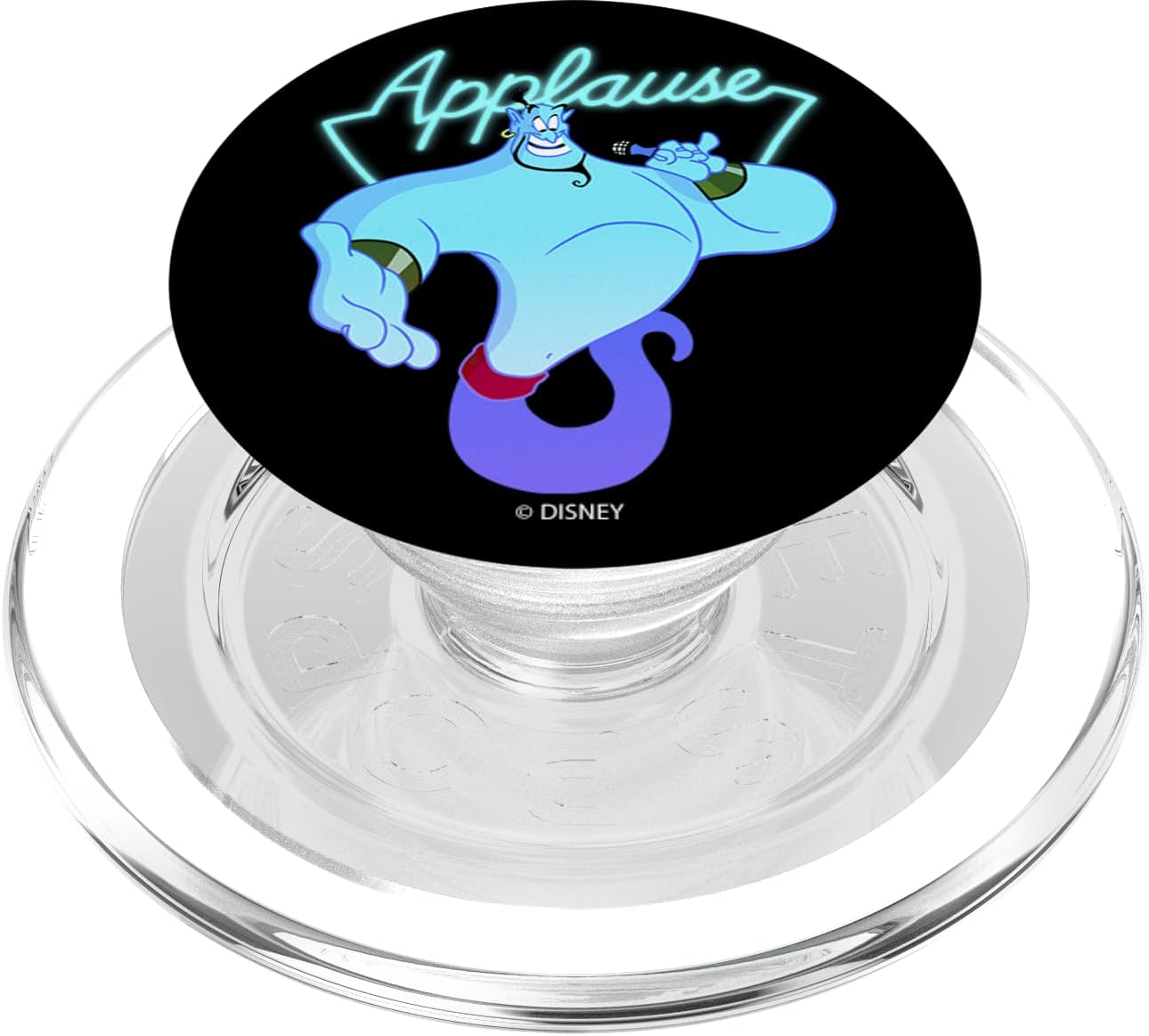 Disney Aladdin Genie Applause Neon Light PopSockets MagSafe PopGrip for iPhone