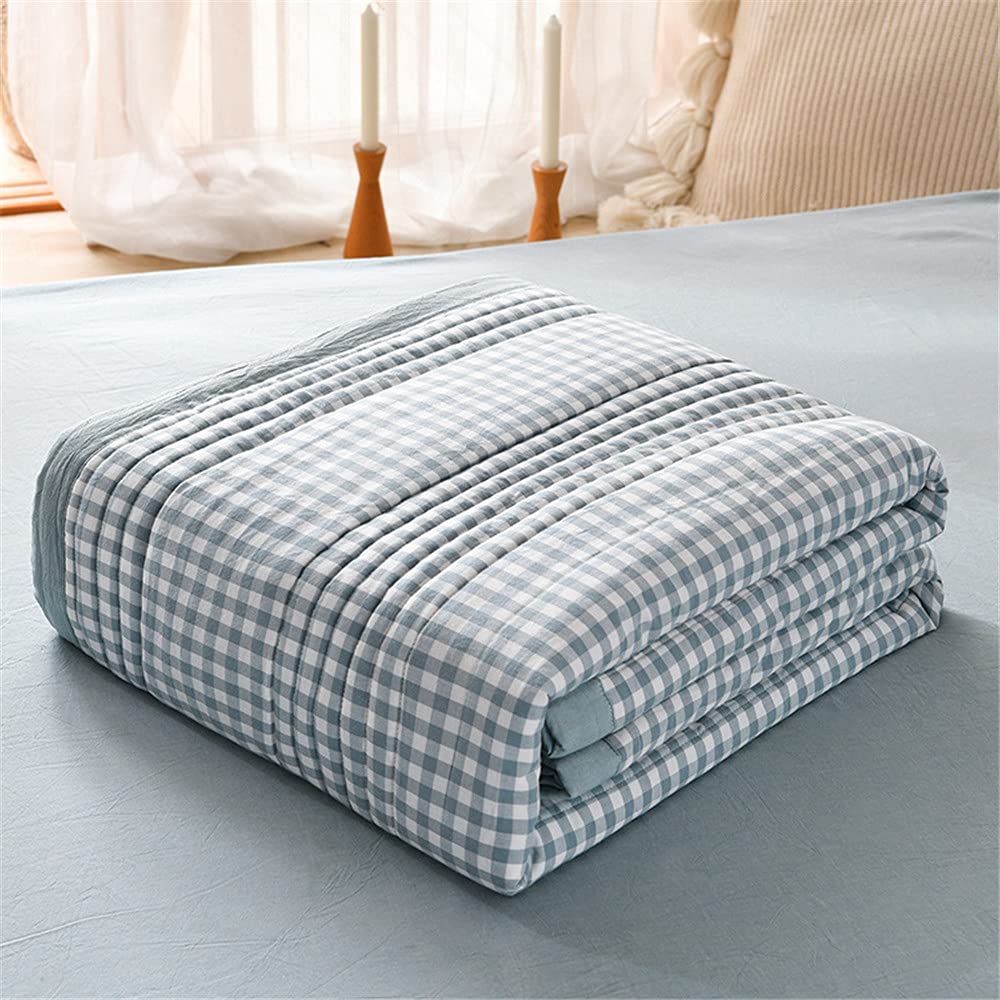 Yinghesheng Extra Cool Light Weight Summer Duvet Throw Blanket Microfibre Washable Quilt Anti-acarian Warm Comforter,Soft Silky Anti-Allergy Summer Duvet Throw Blanket,C,200x230cm