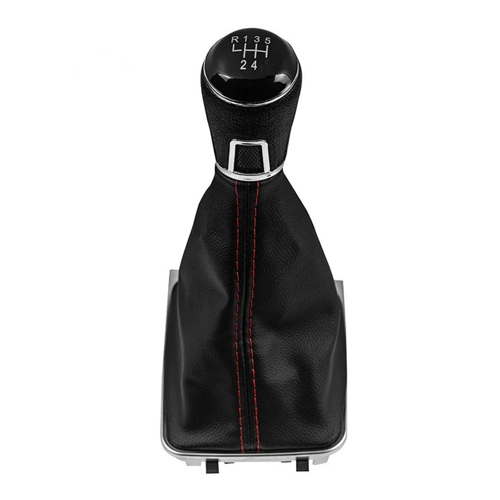 SAUANMNKTP Gearshift Knob for VW for Golf 7 for A7 MK7 for GTI for GTD 2013-2018 5 6 Speed Gear Shift Knob Handle Gaiter Boot Cover(5 Speed Case A)