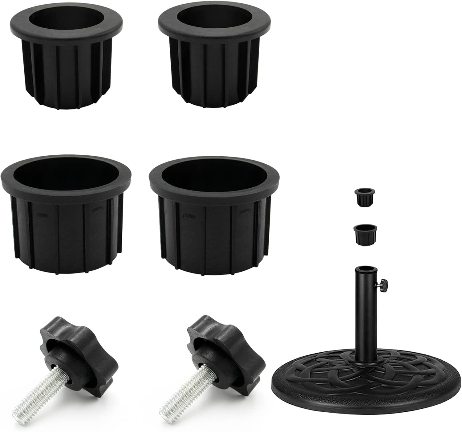 GHAMYEE 6Pcs Umbrella Base Stand Hole Ring Plug Cover and