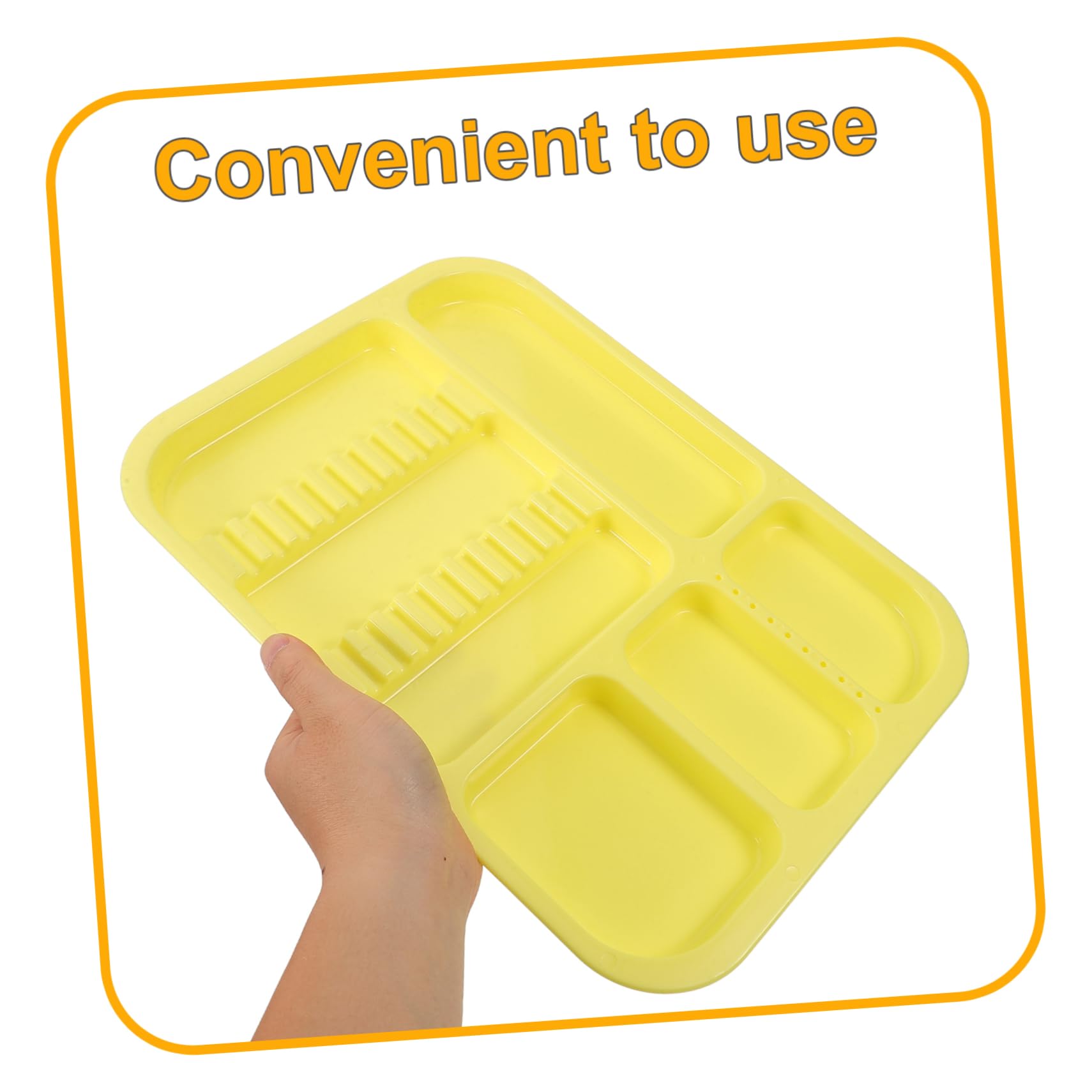 MAGICLULU Plateaux Compartimentés Coloré Lot de 2 Rangement Organisé en Pp Résistants aux Taches, Plateau D'instruments Dentaires pour Buccal