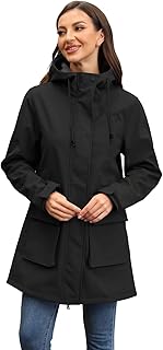 Sponsored You’re seeing this ad based on the product’s relevance to your search query.Learn more about this advertisement CHIGUO Women's Lightweight Winter Waterproof Jackets, Warm Lined Coats with Hood, Softshell Long Rain Jacket