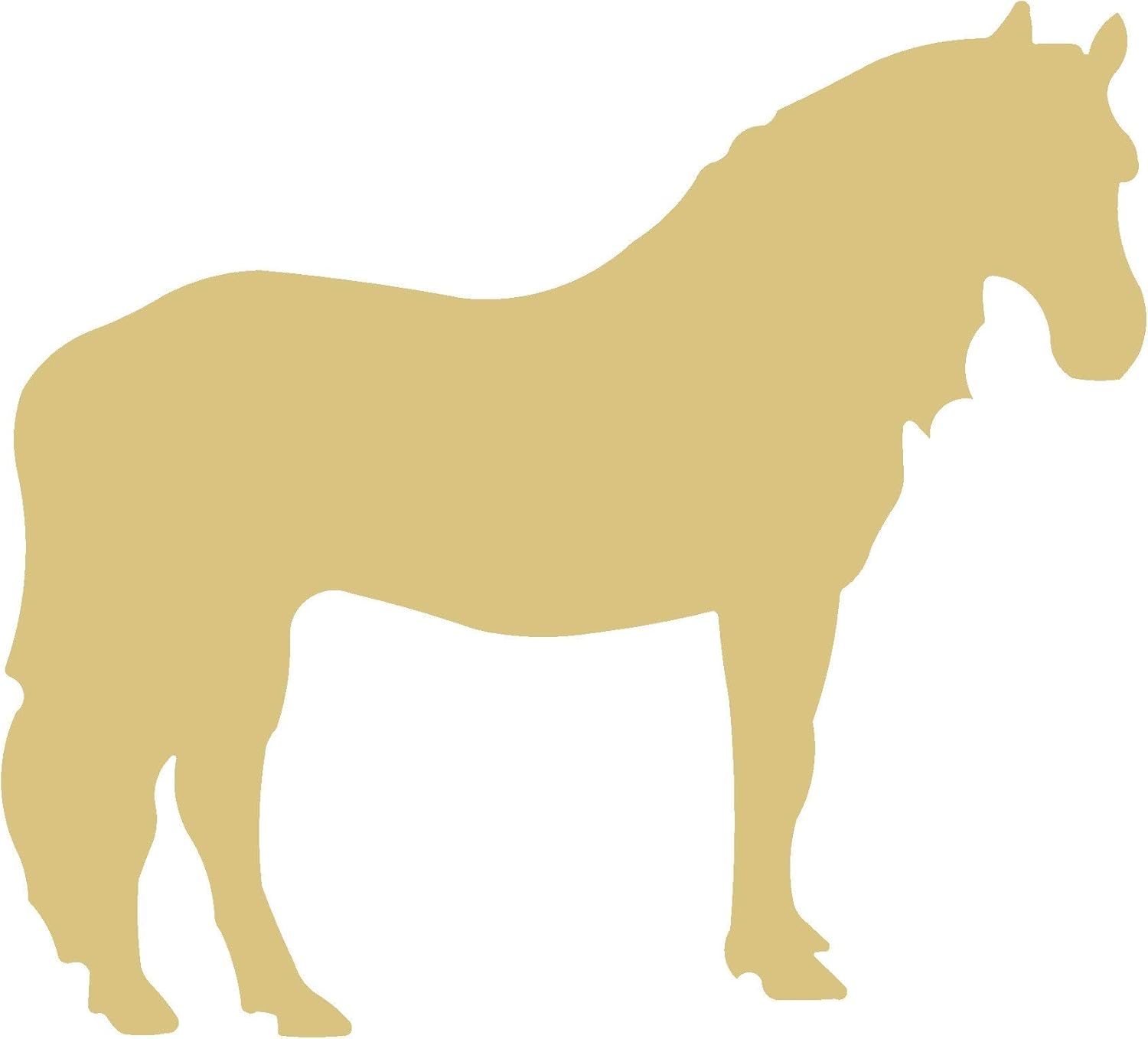 Horse Cutout Unfinished Wood Door Hanger Home Decor Country Decor Wall Hanging Farm Decor MDF Shaped Canvas Style 2