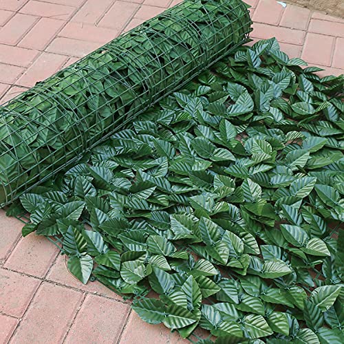 グリーンフェンス グリーンカーテン 100x300cm グリーンシート リーフフェンス リーフラティス 目隠し 緑のカーテン ガーデンフェンス フェイクグリーン 日よけ UVカット ハードネットタイプ 造花 枯れない 日よけ サンシェード フェンス植物 庭
