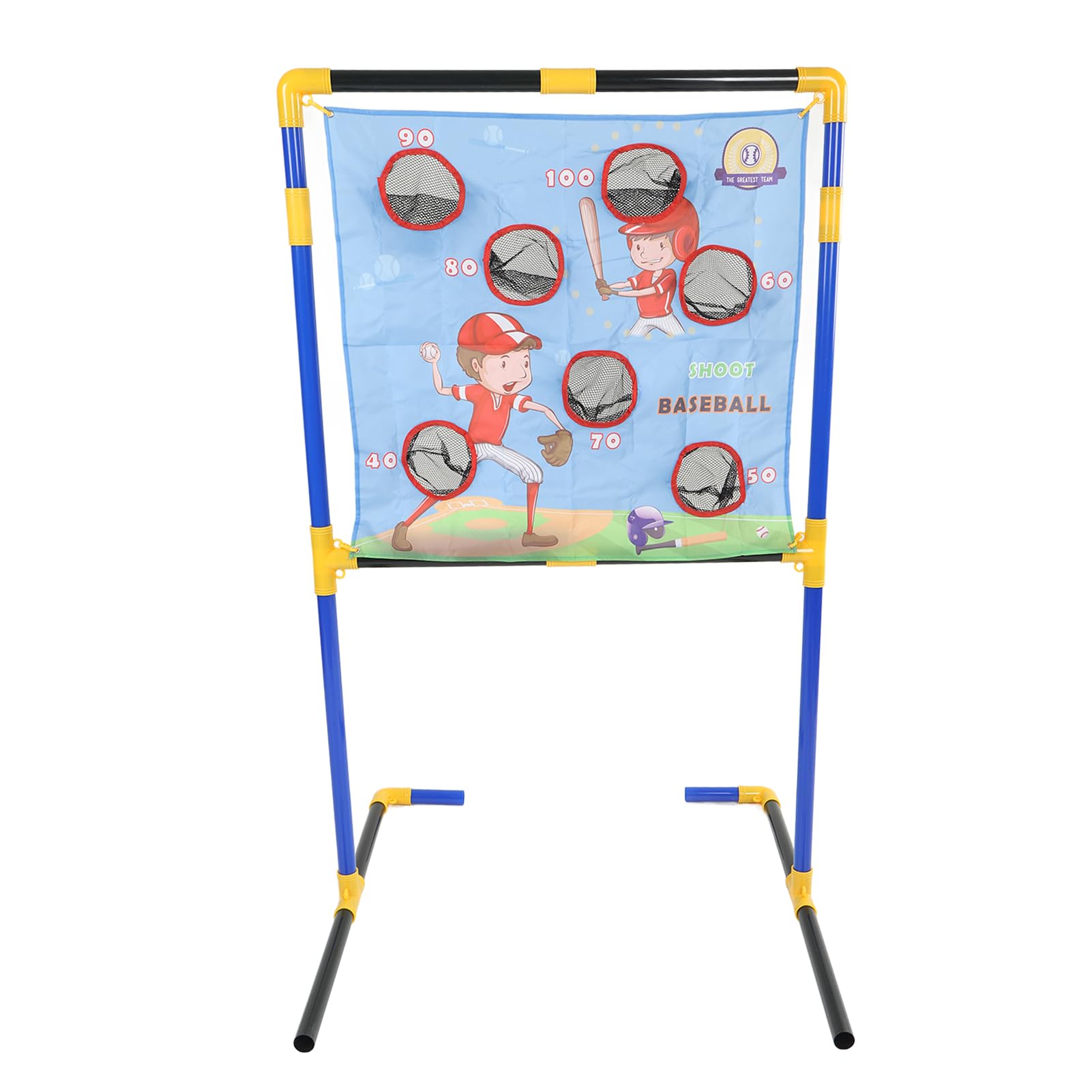 Mezcla de Juegos de Fútbol Al Aire 2 en 1, Juego de Portería Portátil con Pelotas de Fútbol y Lanzamiento para Niños Mayores de 6 Años, Divertirse en el Patio Trasero