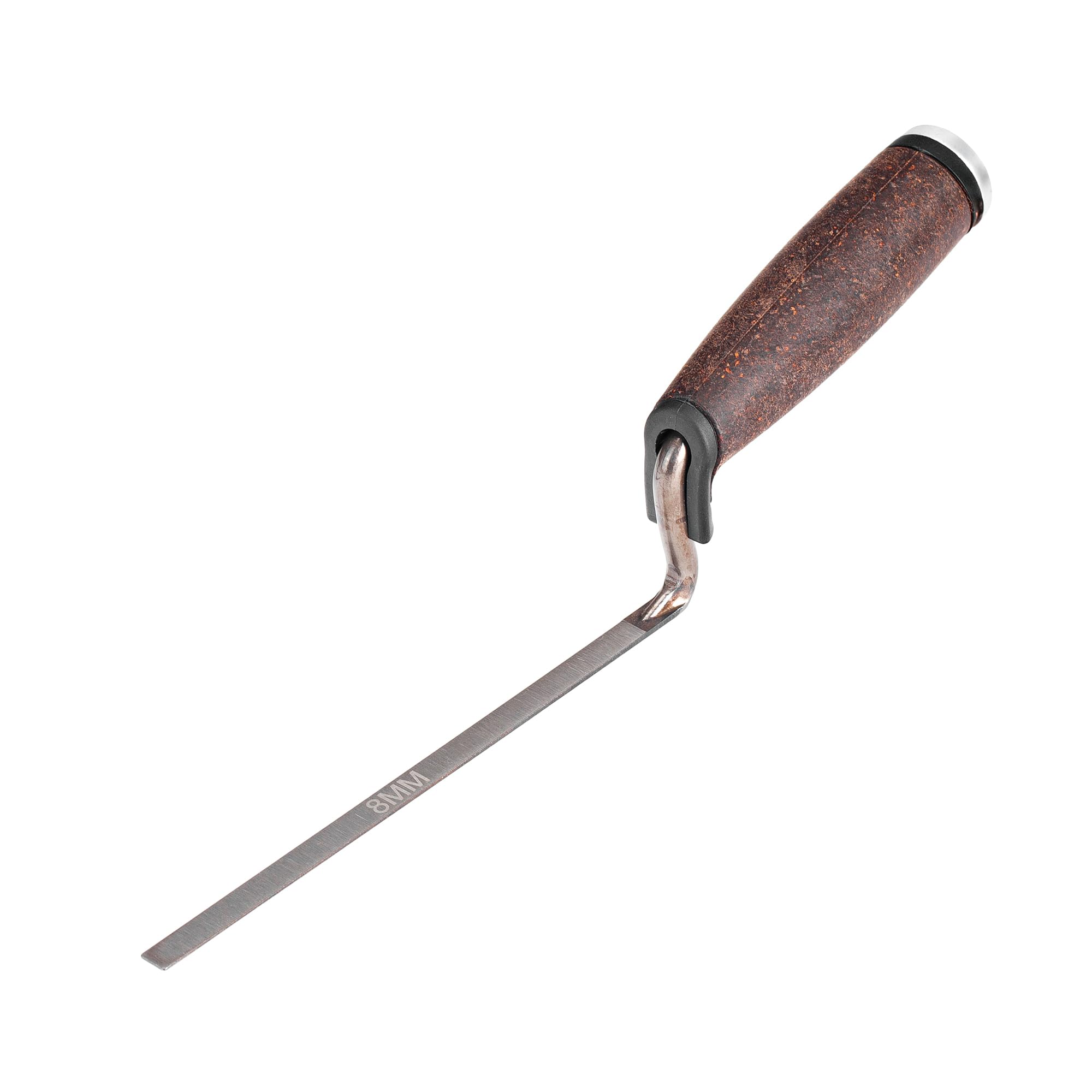 Regal & Barnes Forged Grouting Trowel 6/8/10/12mm – Narrow Joint Grout & Mortar Pointing Trowel with Leather Handle, Precision Masonry Tool, DIY & Professional (8mm)