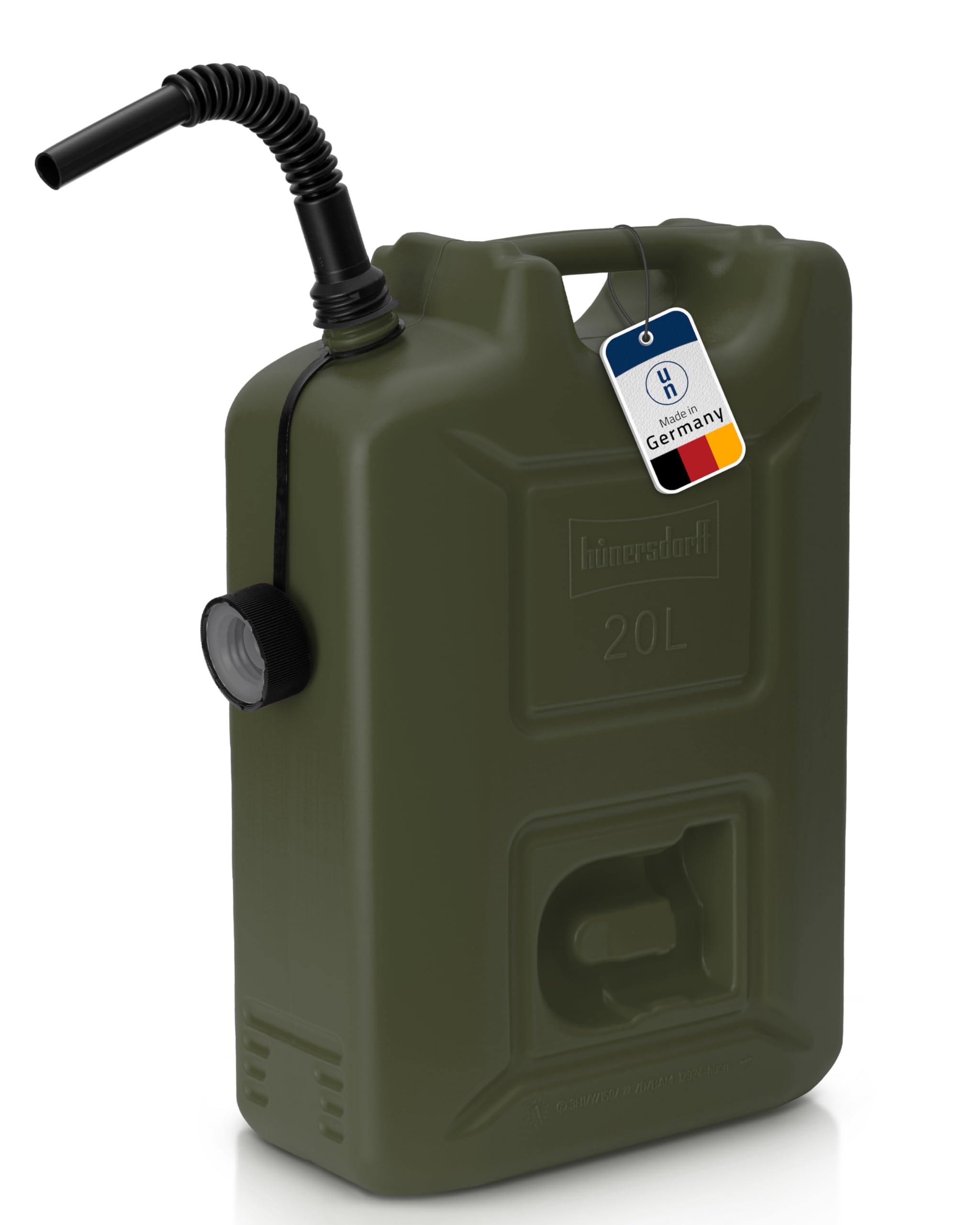 Hünersdorff 802010 Bidón para Carburante, Verde, 20 l