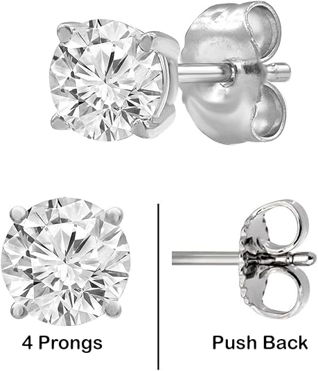 Diamond Hoops Side Perspective