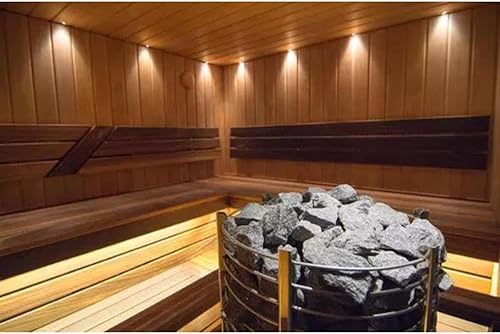 Miniatura 4 de The Sauna Place Caja de 45 libras de piedras de olivino para sauna de repuesto, procedentes de Finlandia