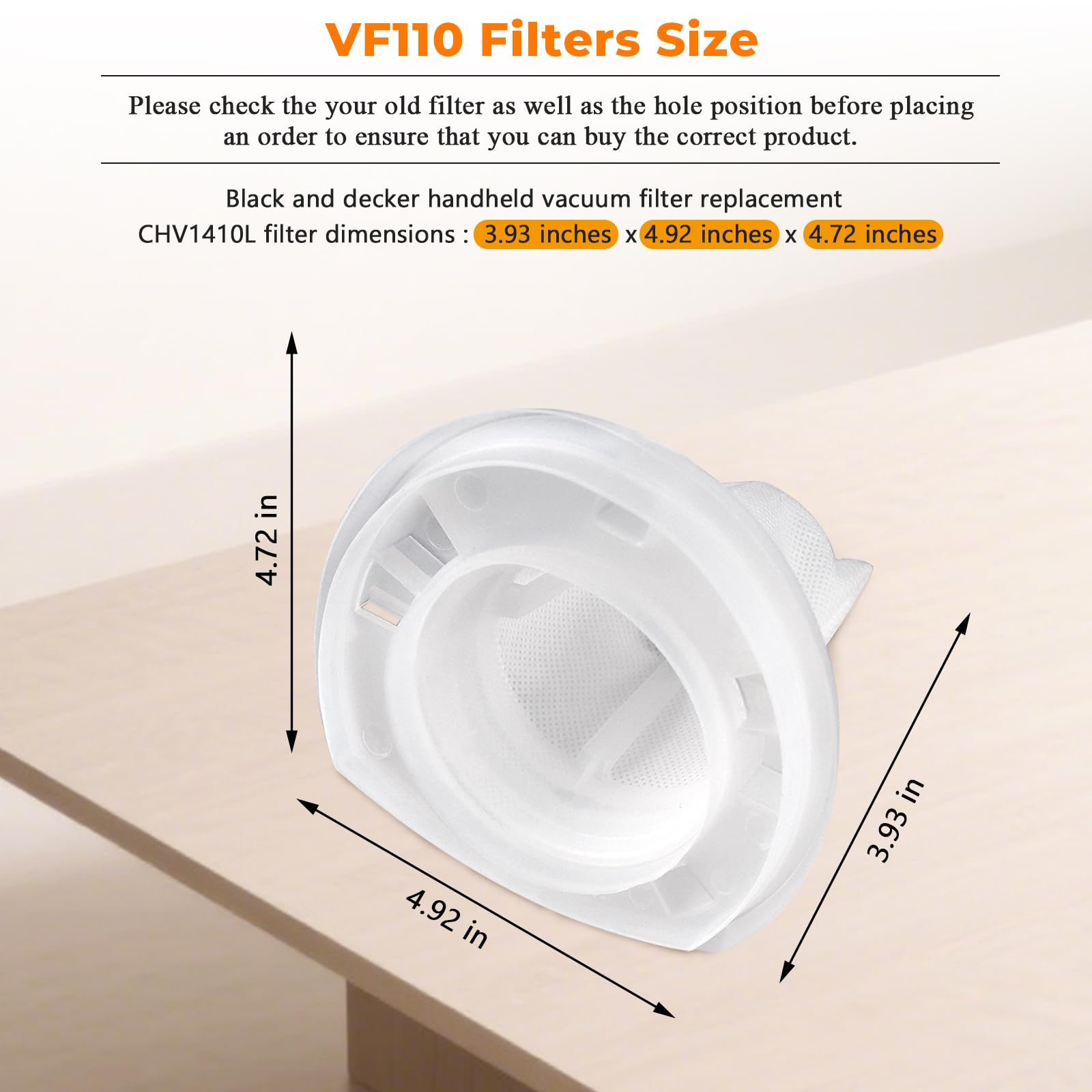 Black+Decker Vacuum Filters - 6 Pack Replacement -4