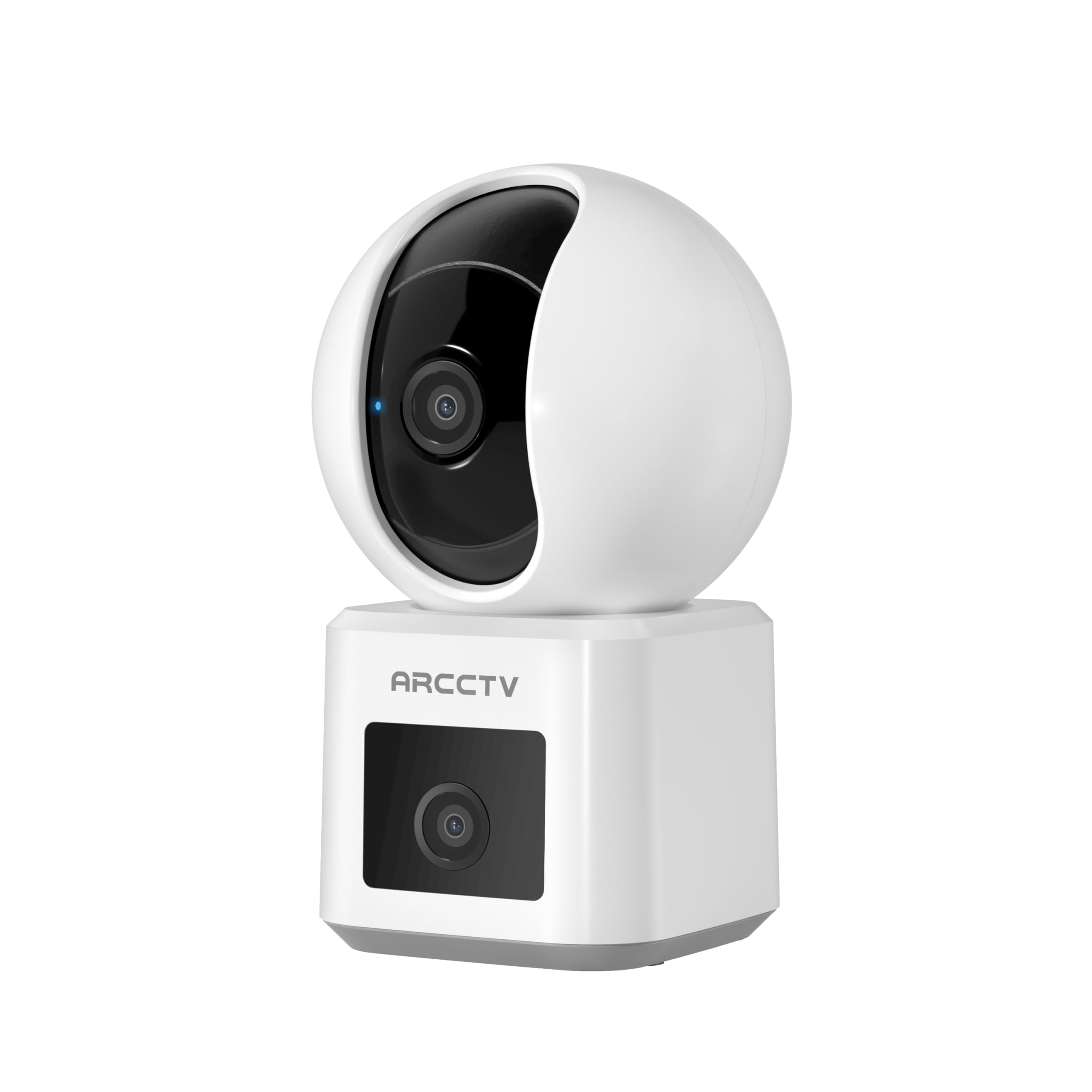 ARCCTV Dual Lens Indoor Security Camera, 2.5K HD Pet Camera via Phone App