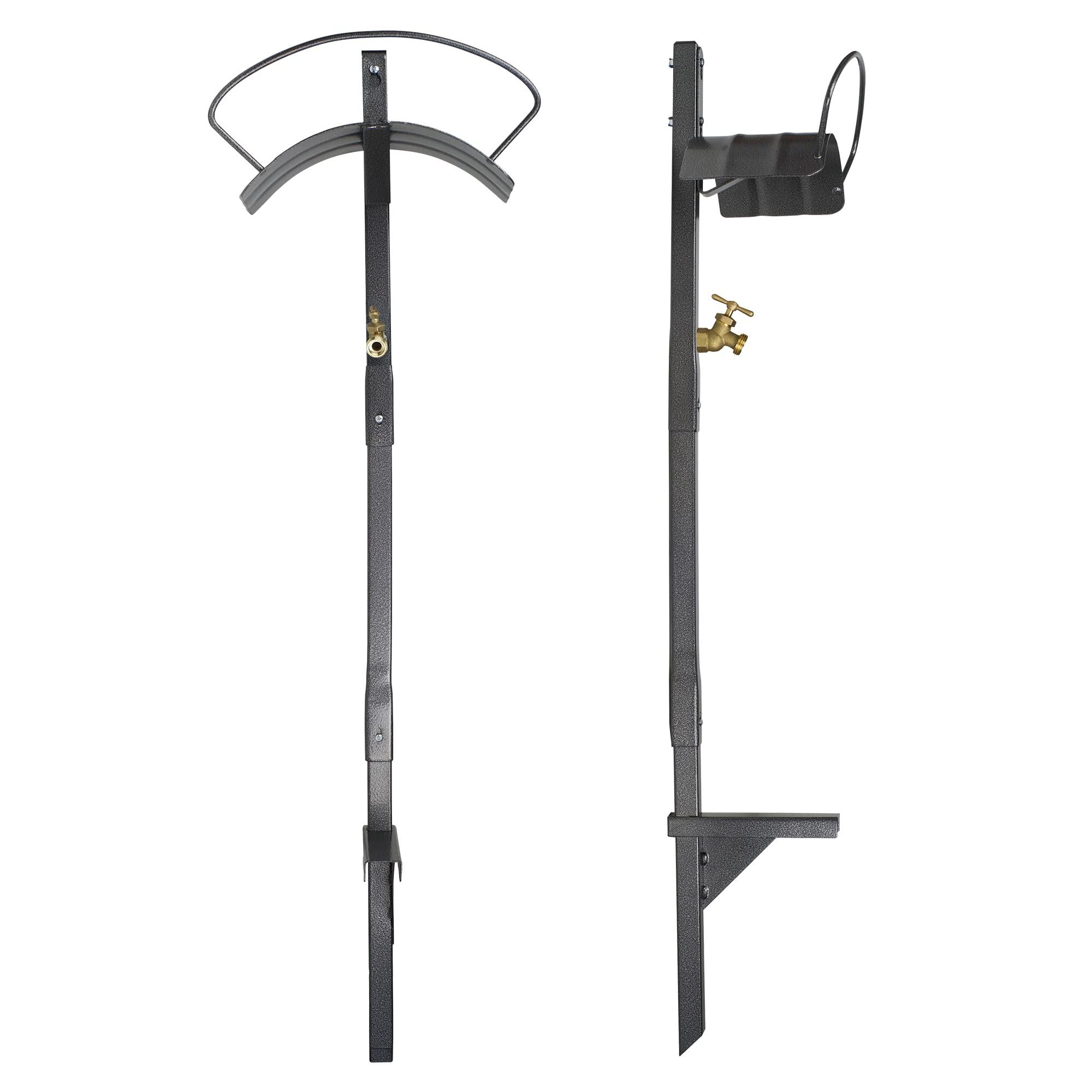 Yard Butler Free-Standing Hose Hanger with Faucet Spigot - Easy to Install Hose Holder - Extend Your Hose's Lifetime - Prevent Kinks, Breaks & Leaks in Your Hose - Garden Accessories for Easy Watering