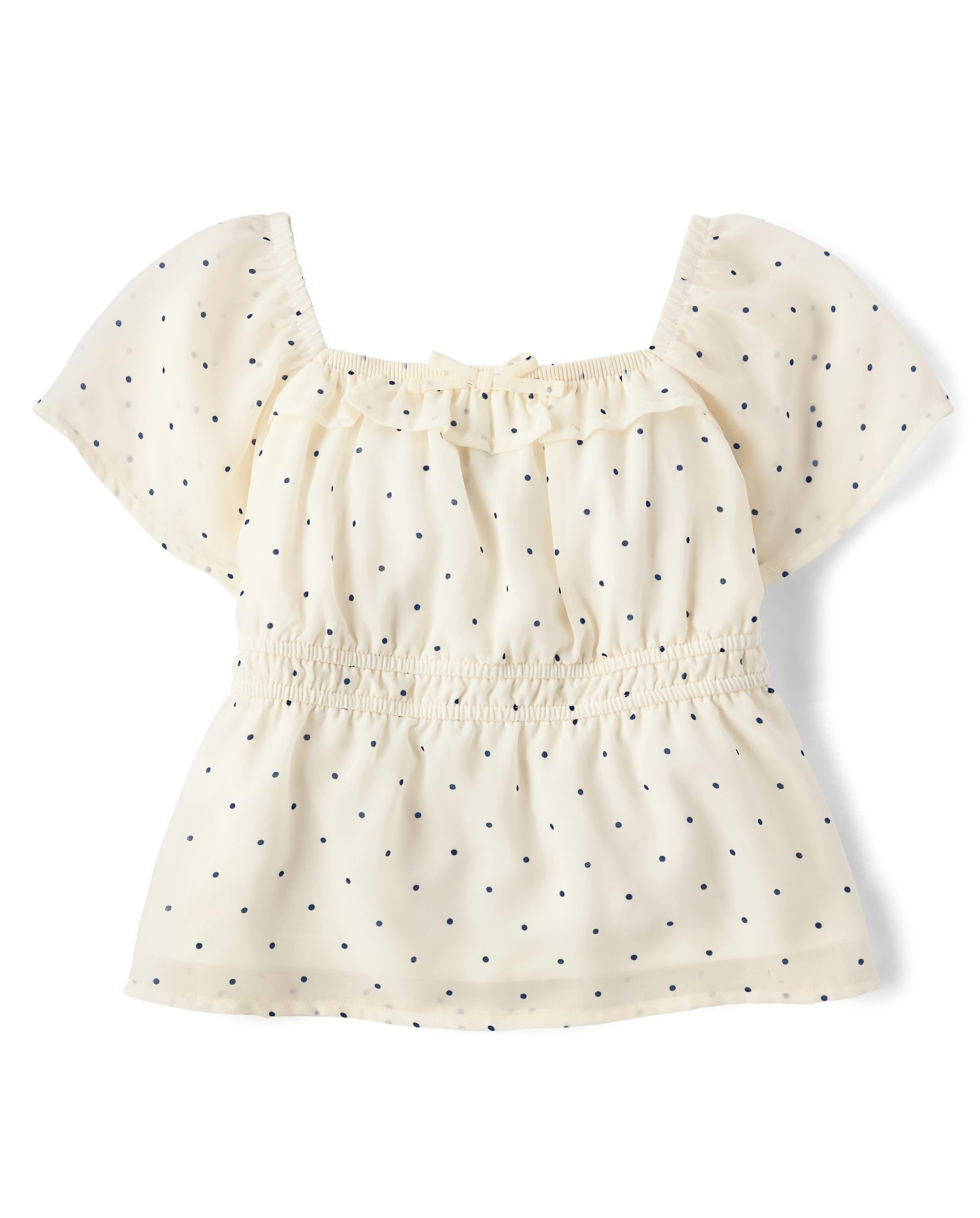 The Children's Place Girls' Smocked Short Sleeve Tops