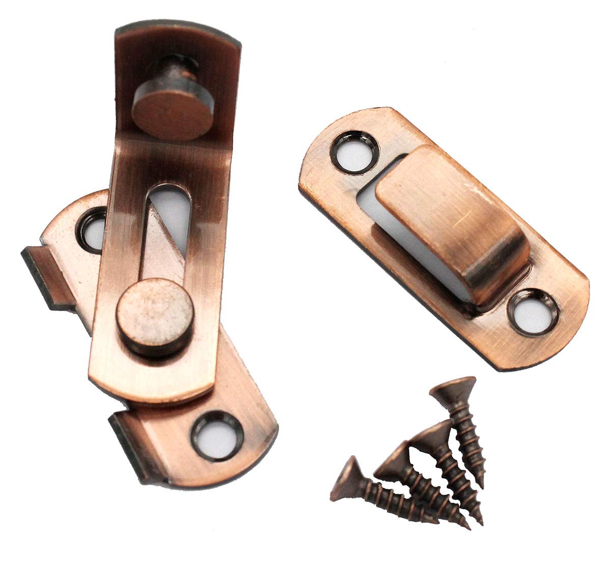 Dingchi K6 90 Degree Right Angle Door Latch Hasp Bending Latch Buckle Bolt Sliding Lock Barrel Bolt With Screws For Doors And Windows