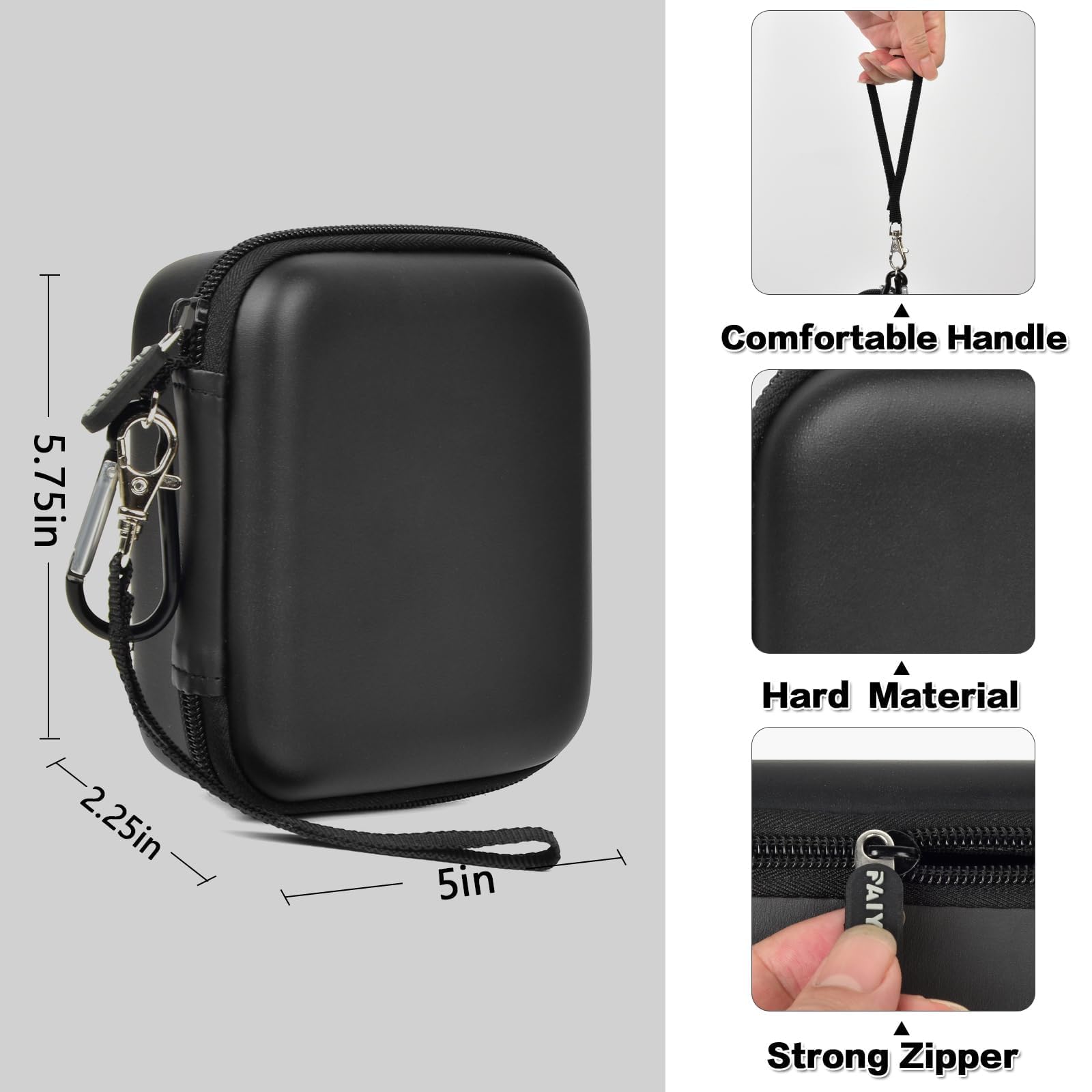 Étui Compatible avec Garmin Xero C1 Pro Compact Chronographe pour Prise de Vue à Distance, Sac pour Adaptateur de Charge USB, Cube et Autres Accessoires (boîte Uniquement)