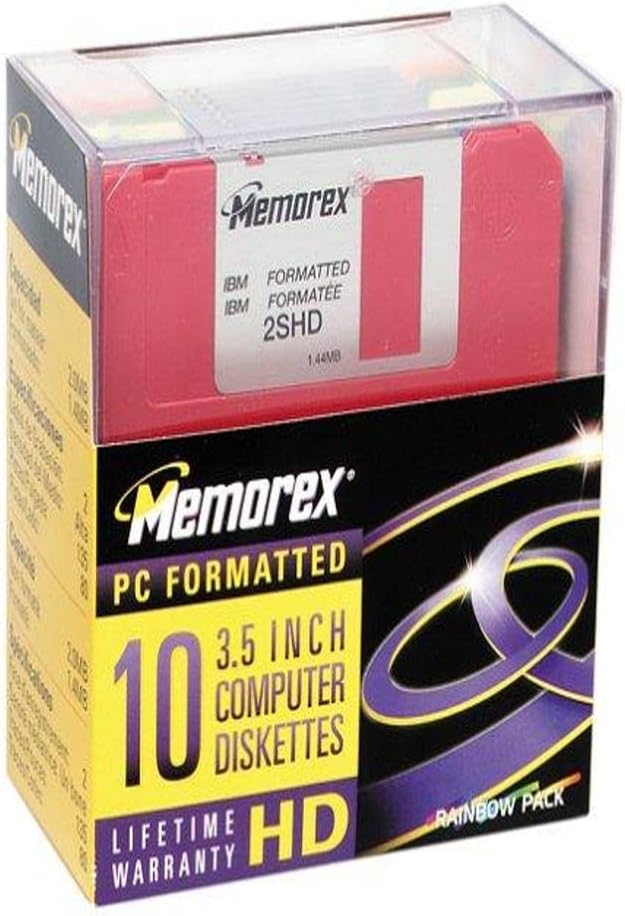 Memorex MF2HD IBM Formatted 3.5 High Density Floppy Disks Amazon.de