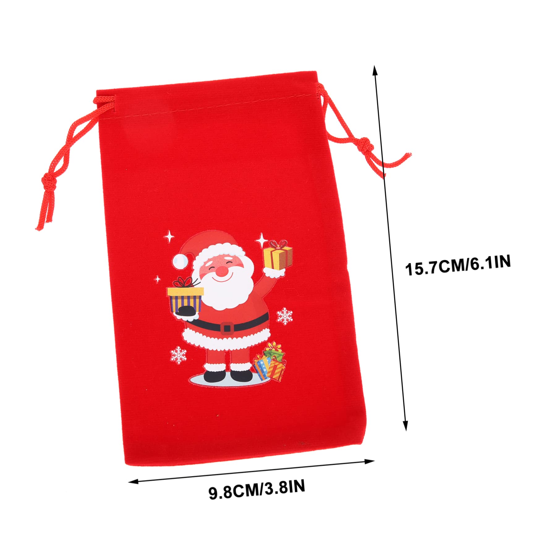 Didiseaon 30 Pezzi Sacchetto Di Con Coulisse Sacchetto Del Regalo Di Natale Di Immagazzinaggio Del Regalo Di Natale Con Coulisse Di Stoffa Con Coulisse