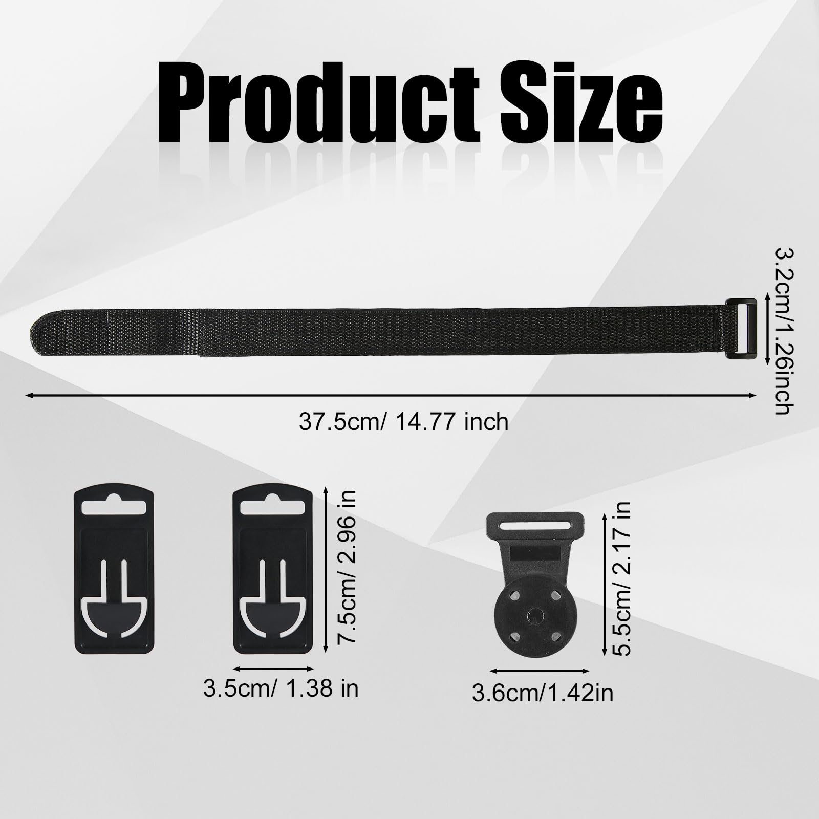 Kit Cinghia Magnetica, Set Gancio Magnetico con Laccio Appeso Accessori per Kit di Sospensione per Multimetro Digitale Fluke (Nero)