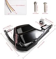 Vista 3 de Evomosa Protectores de mano universales para motocicleta de 0.866 in, 0.984 in, 1.102 in, protector de manos para motocross, protector de cepillo