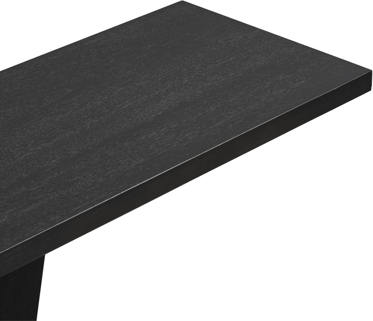 KEVINSPACE Console Table EntrywayTable ConsoleTables for Entryway Retro V-Base Design HallwayTable CouchTable 59.8" Long EntryTable Wood Sofa Tables for Living Room Black
